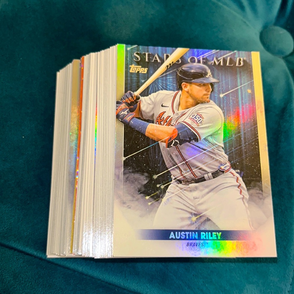 About 100 NEW baseball cards with a guaranteed $10+ card!!!